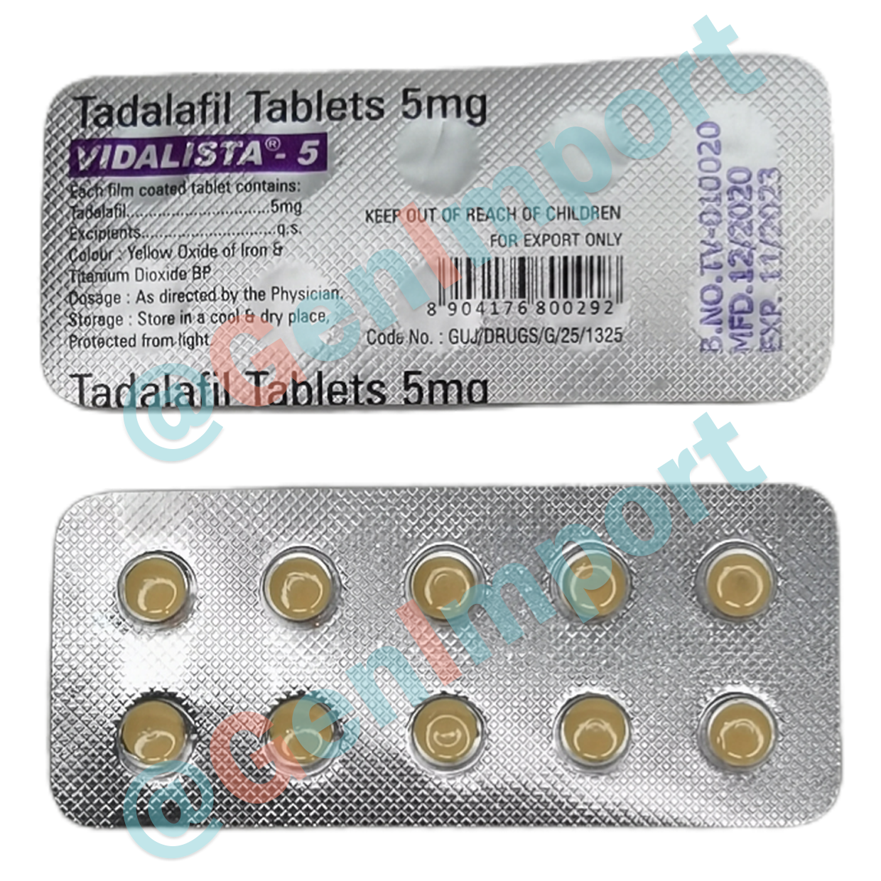 Vidalista Видалиста 5, аналог сиалиса (тадалафил, tadalafil)