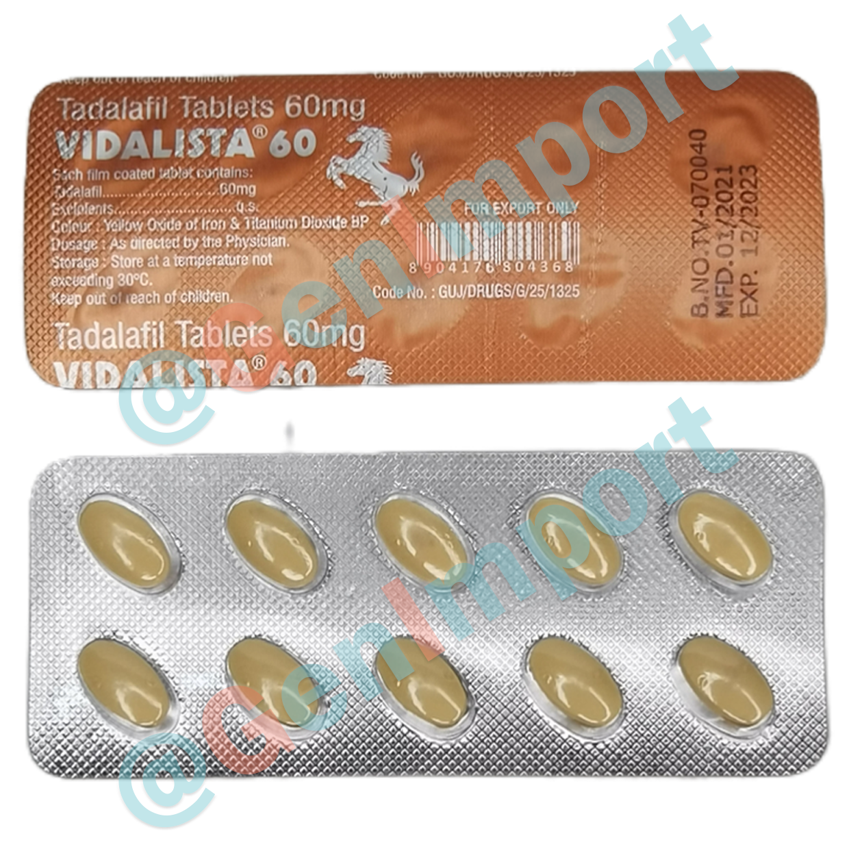 Vidalista Видалиста 60, аналог сиалиса (тадалафил, tadalafil)